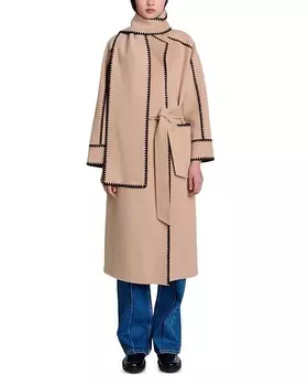 Пальто Maje Gicoco, коричневый/бежевый