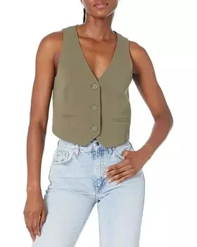 Пальто MANGO Avaya Waistcoat, цвет Beige/Khaki