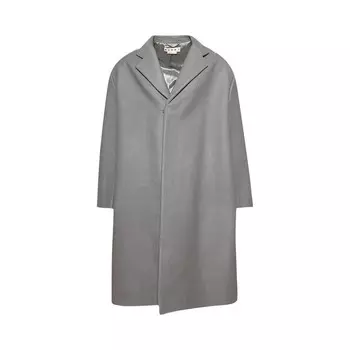 Пальто Marni Oversized Wool Coat Antique Silver, серебряный
