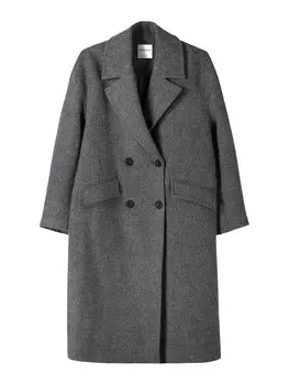 Пальто межсезонное Bershka, пятнистый серый