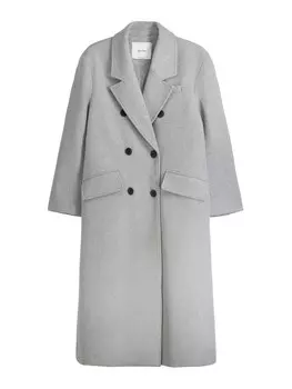 Пальто межсезонное Bershka, серый