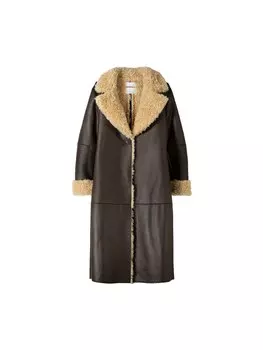 Пальто межсезонное Bershka, темно-коричневый