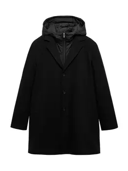 Пальто межсезонное MANGO MAN Mathis, черный