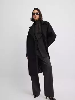 Пальто межсезонное NA-KD, черный