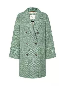Пальто межсезонное Pepe Jeans Camille, цвет Emerald/White