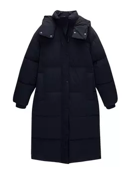 Пальто межсезонное Pull&Bear, темно-синий