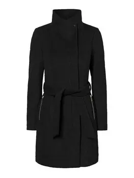 Пальто межсезонное Vero Moda Curve, черный