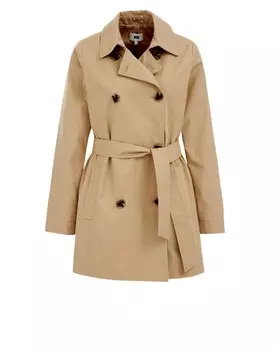 Пальто межсезонное WE Fashion, светло-коричневый