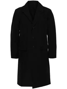 Пальто миди Gore -Tex из коллаборации с Yohji Yamamoto Y-3, черный
