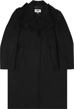 Пальто MM6 Maison Margiela Coat 'Black', черный