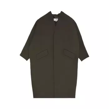 Пальто MM6 Maison Margiela Tecnho Wool Coat, хаки