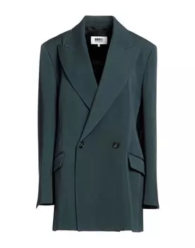 Пальто Mm6 Maison Margiela, темно-зеленый