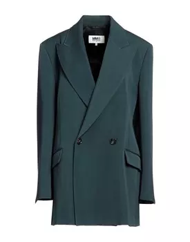 Пальто Mm6 Maison Margiela, темно-зеленый