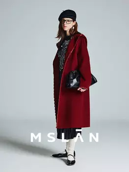 Пальто Mslan повседневное, красный
