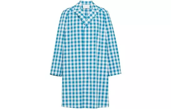 Пальто мужское белое/синее Prada, белый/синий