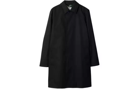Пальто мужское черное Burberry, черный