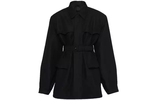 Пальто мужское черное Prada, черный