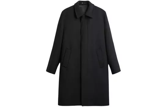 Пальто мужское черное Zara, черный