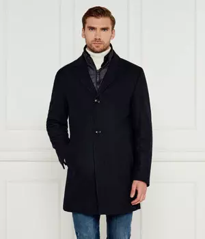 Пальто мужское Hechter Paris шерстяное классическое 2 в 1, синий