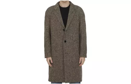 Пальто мужское коричневое Celine, коричневый