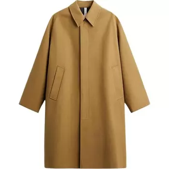 Пальто мужское коричневое Zara, коричневый