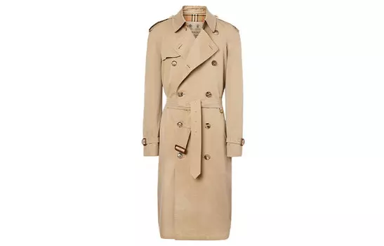 Пальто мужское медового цвета Burberry, цвет Honey