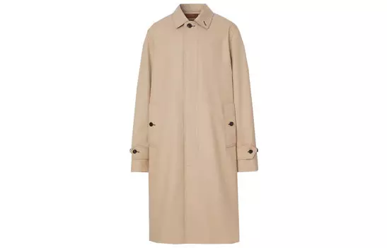 Пальто мужское мягкое желто-коричневое Burberry, коричневый