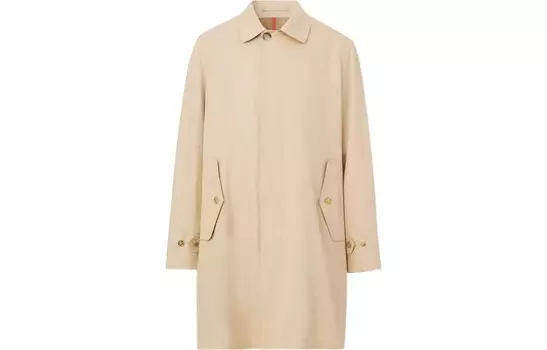 Пальто мужское мягкое желто-коричневое Burberry, коричневый