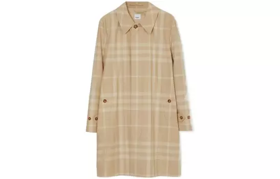 Пальто мужское мягкое желто-коричневое Burberry, коричневый