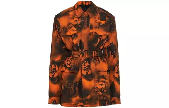 Пальто мужское оранжевое Prada, оранжевый