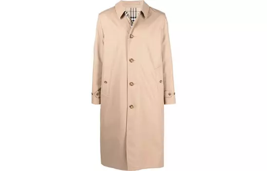 Пальто мужское светло-коричневое Burberry, коричневый