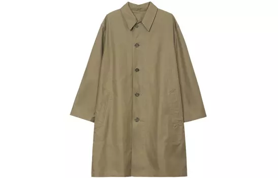 Однобортное пальто UNIQLO U, 32 бежевый