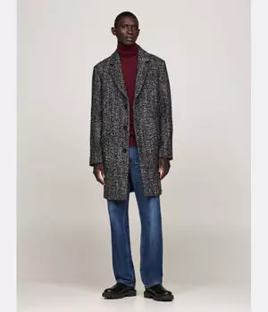 Пальто мужское Tommy Hilfiger шерстяное, серый