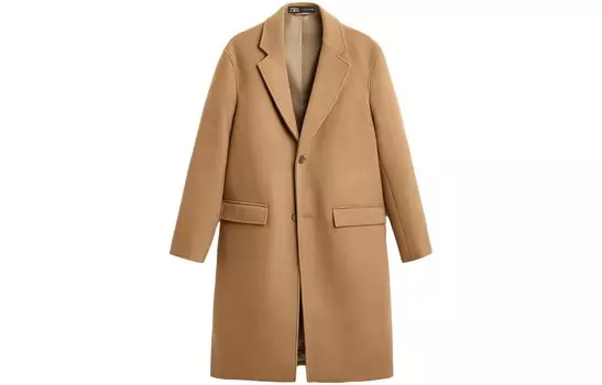 Пальто Мужское Загар Zara, цвет Tan