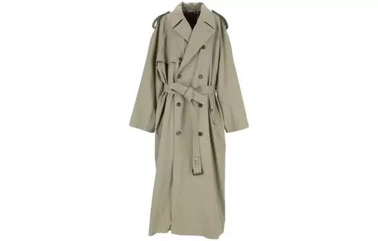 Пальто Мужское Зелёное Balenciaga, зеленый