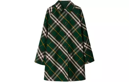 Пальто Мужское Зелёное Burberry, зеленый