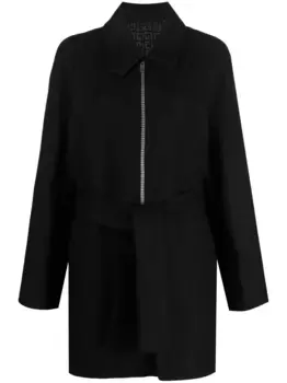 Пальто на молнии с поясом Givenchy, черный