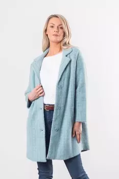 Пальто на пуговицах "Фрэнсис" Lakeland Leather, синий