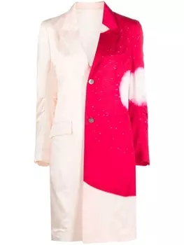 Пальто на пуговицах Pleats Please Issey Miyake, розовый