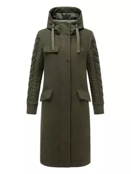 Пальто Navahoo Knit Babe 14, цвет dark olive