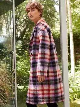 Пальто Navya Пальто из смесовой шерсти Baukjen, лавандовый чек