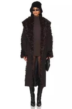 Пальто-Обертка большого размера Vaillant, коричневый