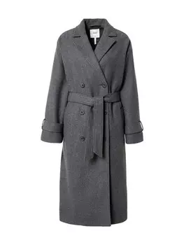 Пальто OBJECT Between-Seasons Coat OBJKEILY, темно-серый