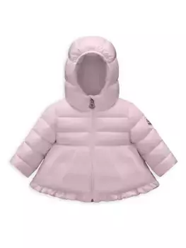 Пальто Odile с капюшоном для маленьких девочек Moncler, розовый