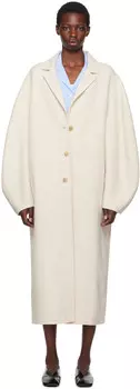 Пальто Off-White с открытым воротником LE17SEPTEMBRE