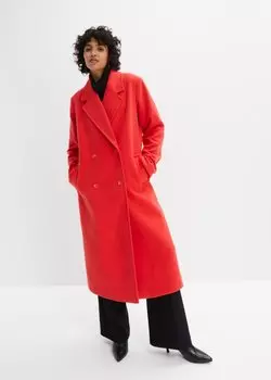 Пальто оверсайз Bodyflirt, красный