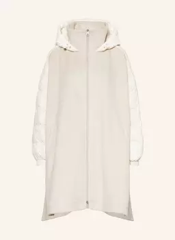 Пальто оверсайз из разных материалов Grace, бежевый