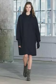 Пальто оверсайз из шерстяной смеси manteco коллекция zw ZARA, синий