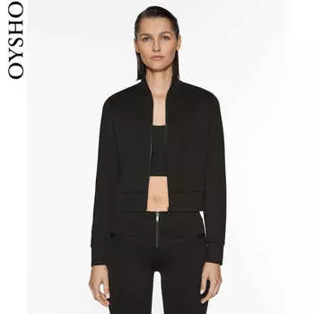 Пальто Oysho облегающее, черный