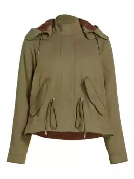 Пальто-парка Marisa Derek Lam 10 Crosby, цвет army green chestnut